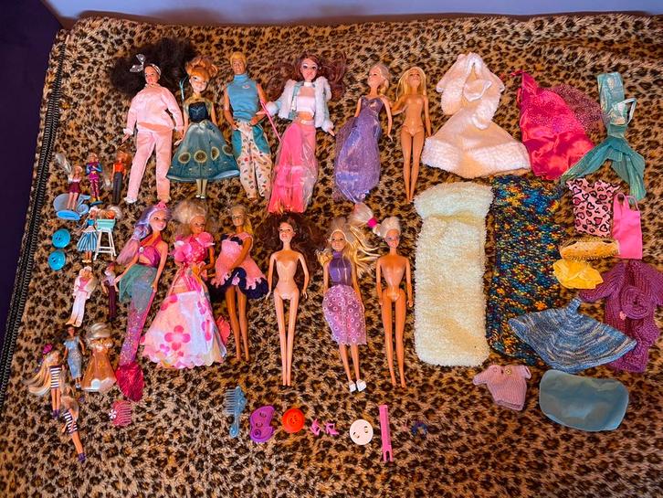 Veel barbies, Kinderen en Baby's, Speelgoed | Poppen, Gebruikt, Barbie, Ophalen