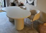 Organische eetkamertafel - 4, 6 of 8 personen - beton cire, Ophalen of Verzenden, Zo goed als nieuw