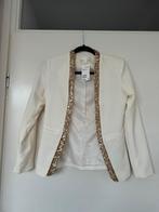 TE KOOP BLAZER MET PAILLETTEN, H&M, Beige, Nieuw, Ophalen of Verzenden