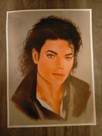 Michael Jackson king of pop vintage tekening print, Verzamelen, Film en Tv, Zo goed als nieuw, Verzenden
