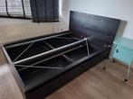 Ikea bed malm 140x200 met opbergruimte en lattenbodem, Huis en Inrichting, Wit, Tweepersoons, Zo goed als nieuw, Hout