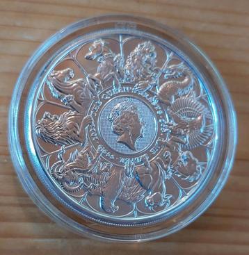 Queen's Beasts Completer 2 oz 99,9% zilveren munt beschikbaar voor biedingen