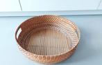 grote stevige bamboe mand 43 cm doorsnede 13 cm hoog, Mand, Rond, Ophalen of Verzenden, Zo goed als nieuw