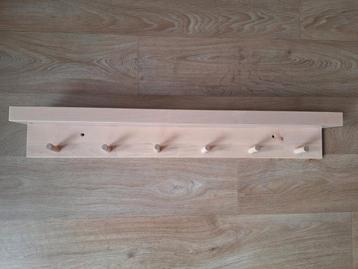 IKEA MANSARP wandplank met haken - Hout 80cm beschikbaar voor biedingen