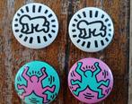 4 Keith Haring buttons, Verzamelen, Ophalen of Verzenden