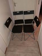 2 Nieuwe Ikea Klapstoelen Zwart met Glijders, Huis en Inrichting, Stoelen, Ophalen, Twee, Zwart, Nieuw