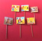 6 "bewegende: speldjes, Verzamelen, Speldjes, Pins en Buttons, Ophalen of Verzenden, Gebruikt, Overige onderwerpen