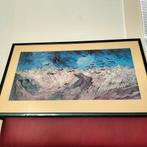 Oude poster Korenveld met kraaien - Vincent van Gogh, Antiek en Kunst, Ophalen
