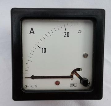 M&W Vintage Meter Ammeter amperemeter Electrical instrument  beschikbaar voor biedingen