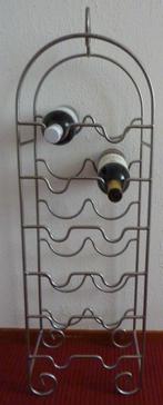 Wijnrek / Flessenrek kleur zilver 12 flessen, Huis en Inrichting, Woonaccessoires | Wijnrekken, Ophalen, 5 tot 15 flessen, Zo goed als nieuw