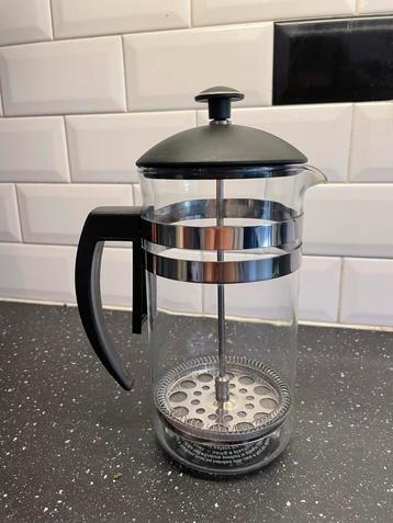 Koffie cafetière van glas, weinig gebruikt (1 liter)