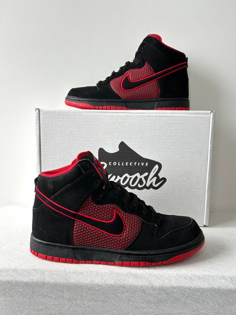 Nike Dunk High Black University Red (EU 42,5), Kleding | Heren, Schoenen, Zwart, Nike, Ophalen of Verzenden, Sneakers of Gympen
