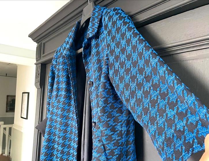 Mart Visser Colbert Vest - Designer Stijl!, Kleding | Dames, Jasjes, Kostuums en Pakken, Zo goed als nieuw, Maat 38/40 (M), Blauw