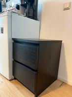 Ladekast 2 lades ikea malm zwart, Ophalen, Zo goed als nieuw