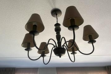 2-stuks kroonluchters taupe beschikbaar voor biedingen