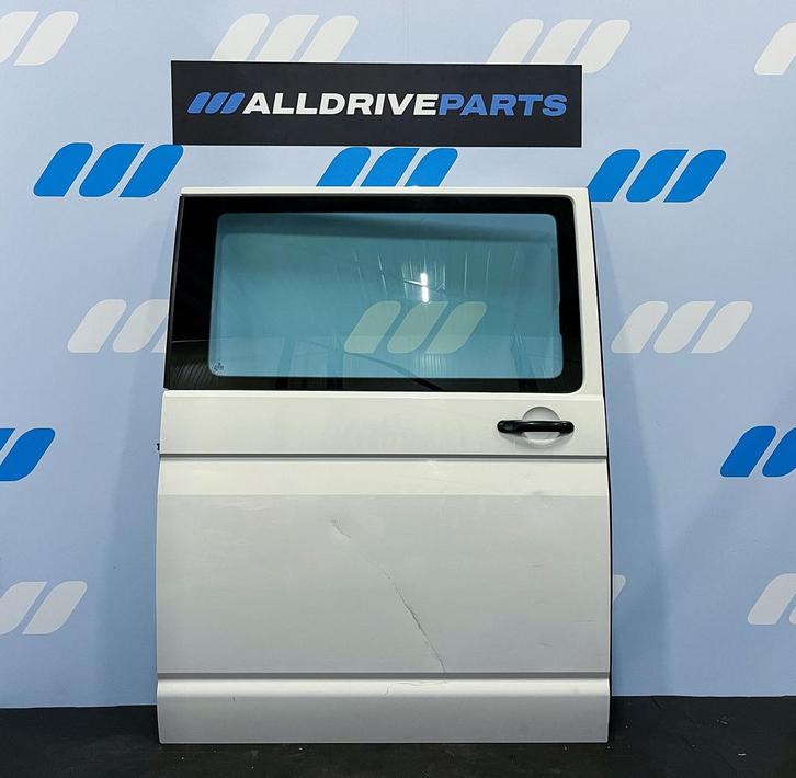 VW Transporter T6 Schuifdeur rechts LB9A Wit 7E0843108BF, Auto-onderdelen, Carrosserie en Plaatwerk, Deur, Rechts, Gebruikt, Ophalen of Verzenden