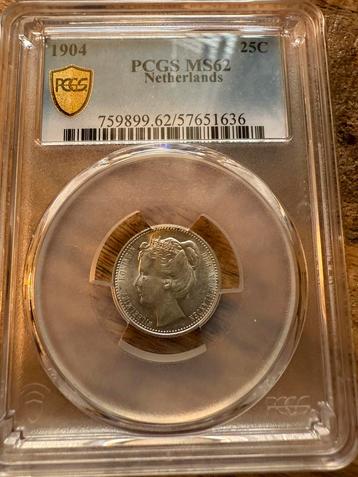Kwartje 1904 ms62 pcgs beschikbaar voor biedingen