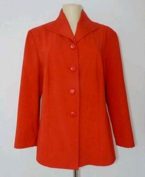 Rood jasje met driekwart mouwen van Edgar Vos, Kleding | Dames, Jasjes, Kostuums en Pakken, Zo goed als nieuw, Jasje, Maat 38/40 (M)