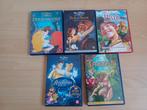 5 kinder dvd's Doornroosje,  Pluk, Tarzan, Assepoester,, Ophalen, Zo goed als nieuw, Verhaal of Sprookje
