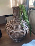 Rieten decoratie vaas groot, Huis en Inrichting, Ophalen, Zo goed als nieuw, Rond, Riet