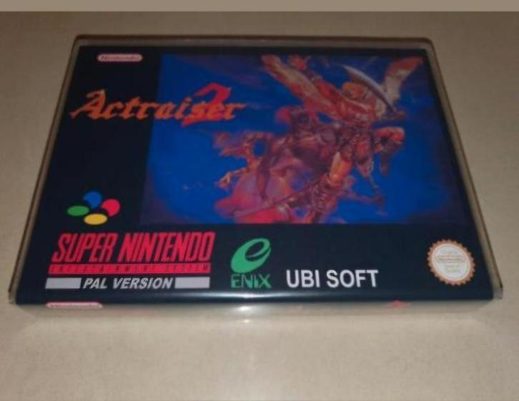 Actraiser 2 SNES Game Case, Spelcomputers en Games, Games | Nintendo Super NES, Zo goed als nieuw, Verzenden
