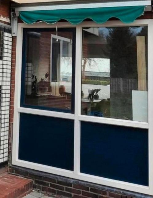 Kunststof kozijn met draaikiep raam en A++ glas, Doe-het-zelf en Verbouw, Glas en Ramen, Gebruikt, 160 cm of meer, 160 cm of meer