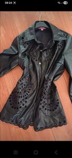 Nieuwe lederlook blouse/ jasje met leuke details, maat S, Zwart, Nieuw, Ophalen of Verzenden, Maat 36 (S)