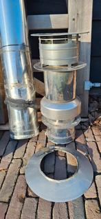 Dubbelwandige Dakdoorvoer RVS met Loodslabben, Ophalen, Gebruikt, Gas, Inbouw