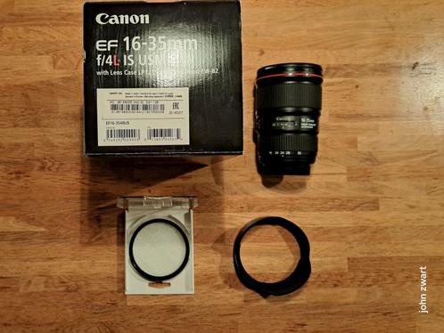 Canon ef 16-35mm f/4L IS USM, Audio, Tv en Foto, Fotografie | Lenzen en Objectieven, Zo goed als nieuw, Groothoeklens, Ophalen