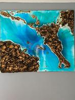 Prachtig modern uniek schilderij met epoxy, Ophalen of Verzenden