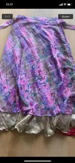 Wikkelrok zijde one size boho ibiza, Maat 38/40 (M), Paars, Ophalen of Verzenden, Zo goed als nieuw