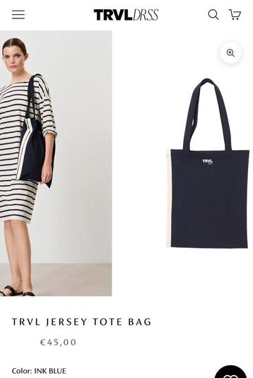 TRVL DRSS / Zenggi Tote bag NP €45 nooit gebruikt beschikbaar voor biedingen