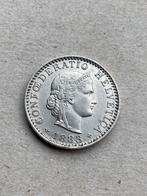 Zwitserland 20 rappen 1883, Ophalen of Verzenden, Overige landen