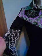Denny Rose prachtige blouse/trui M zwart groen wit lila, Maat 38/40 (M), Denny Rose, Zwart, Ophalen of Verzenden