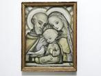 Jozef Maria en Jezus met duif, Berta Hummel lijstje, Antiek en Kunst, Ophalen of Verzenden
