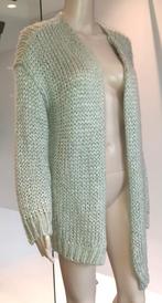 cardigan dames mintgroen met gouden glitter The Sting S-M, Verzenden, Zo goed als nieuw, Maat 36 (S), Groen