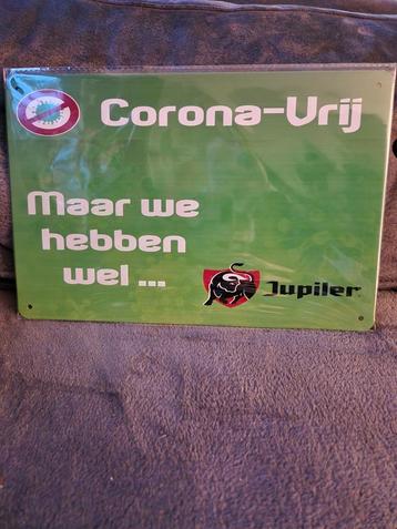 Corona vrij jupiler reclamebord beschikbaar voor biedingen