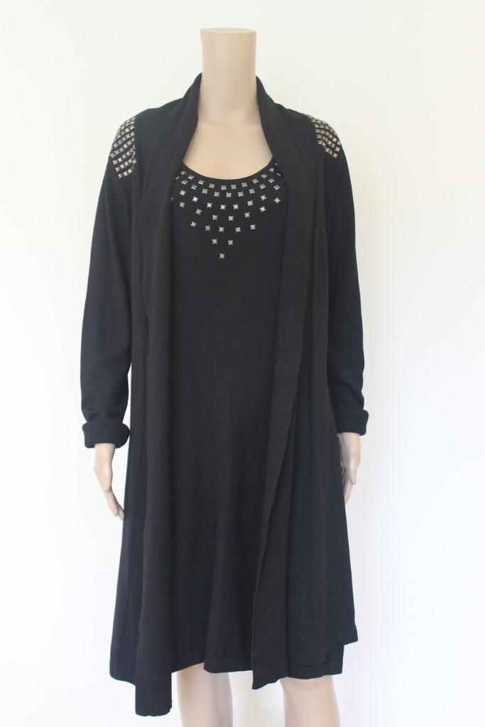 Dolce Vita set van jurk en lang vest maat 38/42 (maat 40), Kleding | Dames, Jasjes, Kostuums en Pakken, Zo goed als nieuw, Kostuum of Pak
