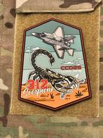 Pvc embleem 312 SQN Belgian Airforce F-35 Luke AB, Verzamelen, Verzenden, Luchtmacht, Overige gebieden, Embleem of Badge