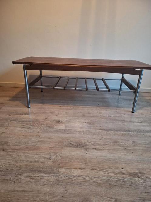 Vintage topvorm salontafel, Huis en Inrichting, Tafels | Salontafels, Gebruikt, Minder dan 50 cm, 50 tot 100 cm, 100 tot 150 cm