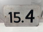 Oude Hectometerpaal Plaat - IJzer, Ophalen of Verzenden, Gebruikt