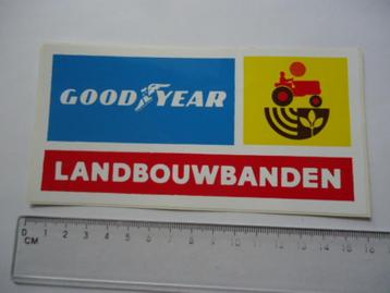 sticker oud GOODYEAR landbouw traktor agrarisch tuinbouw beschikbaar voor biedingen