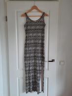 Leuke Lange Beige Zwarte Batik Maxi Dress Jurk Maat S 36, Beige, Ophalen of Verzenden, Zo goed als nieuw, Maat 36 (S)