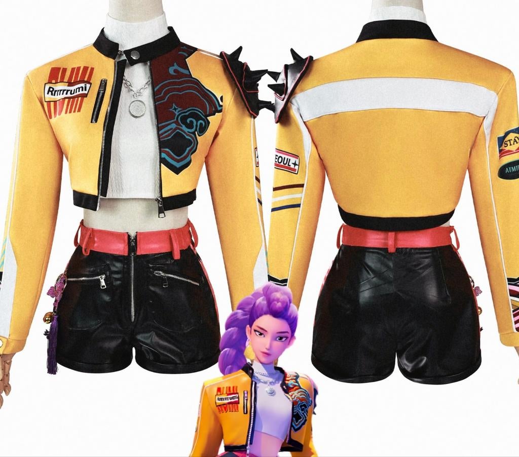 K Pop Demon Hunters Rumi Cosplay Kostuum, Ophalen of Verzenden, Nieuw, Pak of Jurk