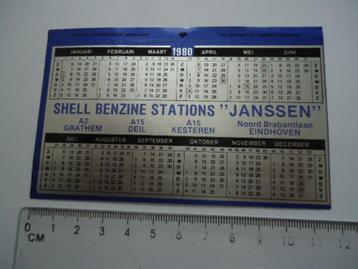sticker 1980 Janssen Shell Grathem DEIL Kesteren benzine  beschikbaar voor biedingen
