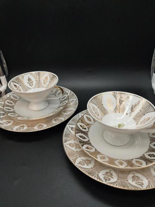 2 prachtige ontbijtsets van Winterling Kirchenlamitz Bavaria, Antiek en Kunst, Antiek | Servies los, Ophalen of Verzenden