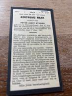 Haan Gertrudis Nieuwenhage 1937 Nieuwenhagerheide x Storms, Ophalen of Verzenden, Bidprentje