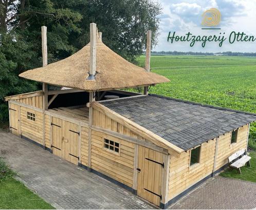 Eiken hooiberg hooimijt overkapping buitenkamer gebinten, Tuin en Terras, Overkappingen, Zo goed als nieuw, Ophalen of Verzenden