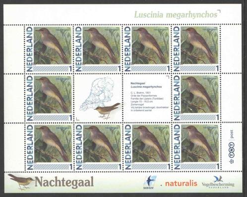 Vogels in Nederland: Nachtegaal, Postzegels en Munten, Postzegels | Nederland, Postfris, Na 1940, Ophalen of Verzenden