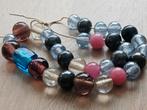 Ketting met grote glaskralen, Ophalen of Verzenden, Zo goed als nieuw, Overige materialen